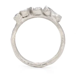 All White Palmata Ring
