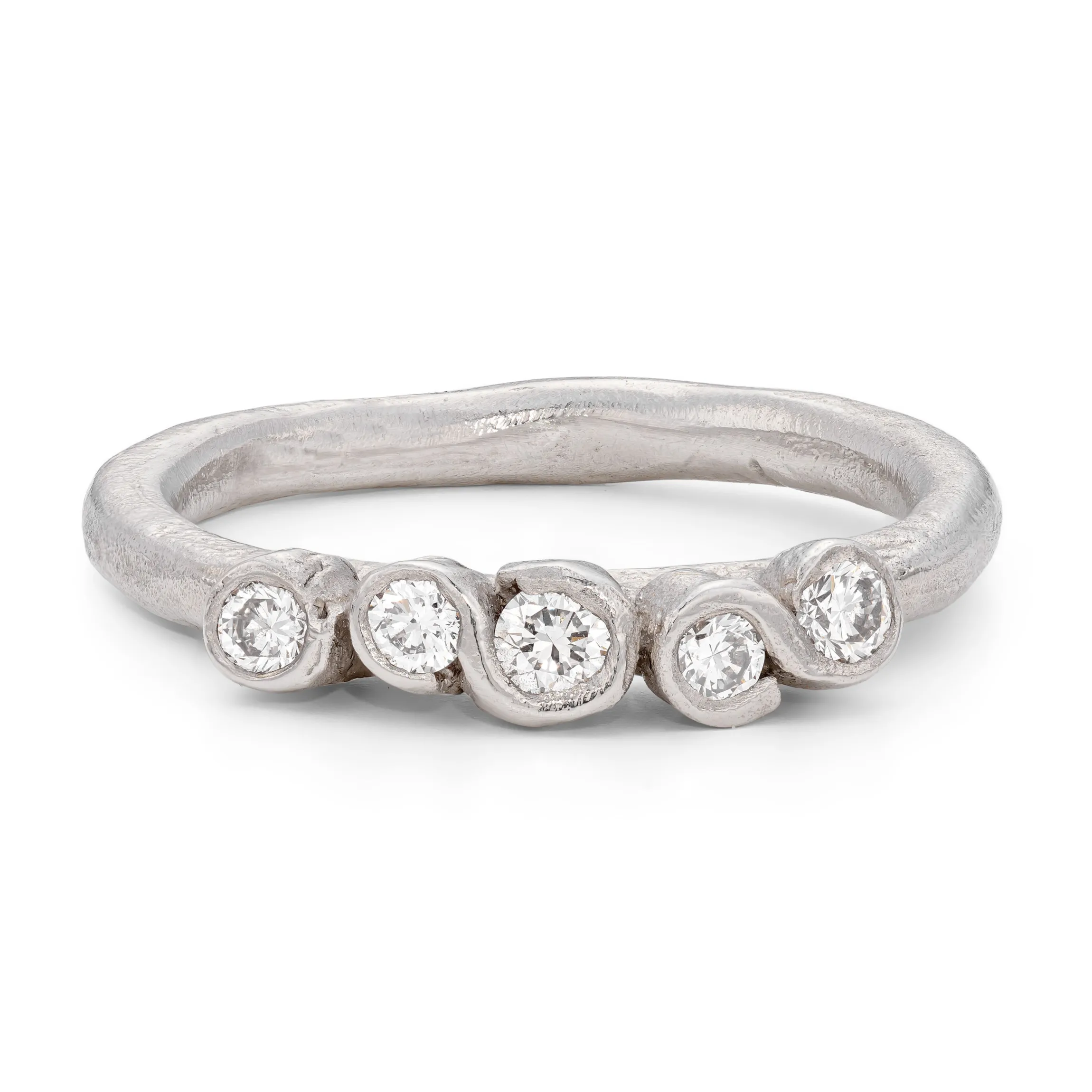 All White Porphyra Ring