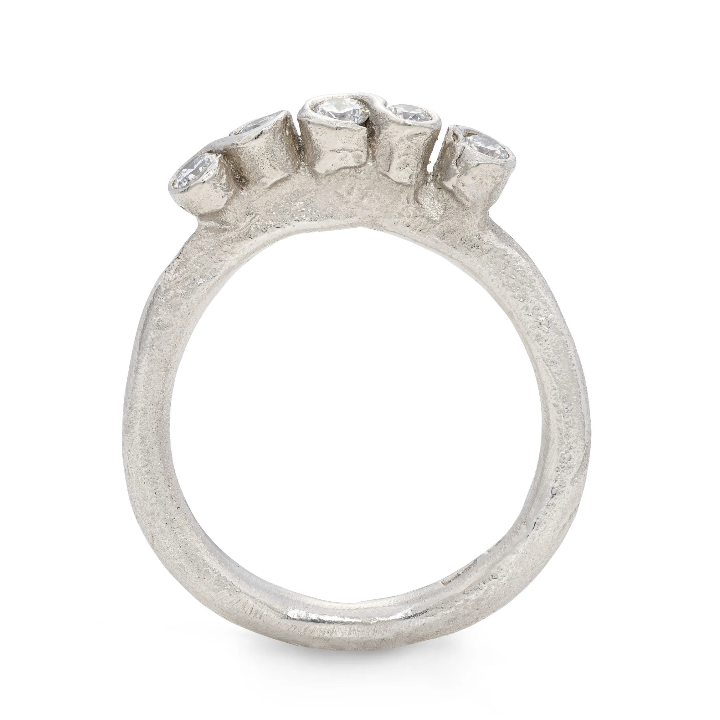 All White Porphyra Ring