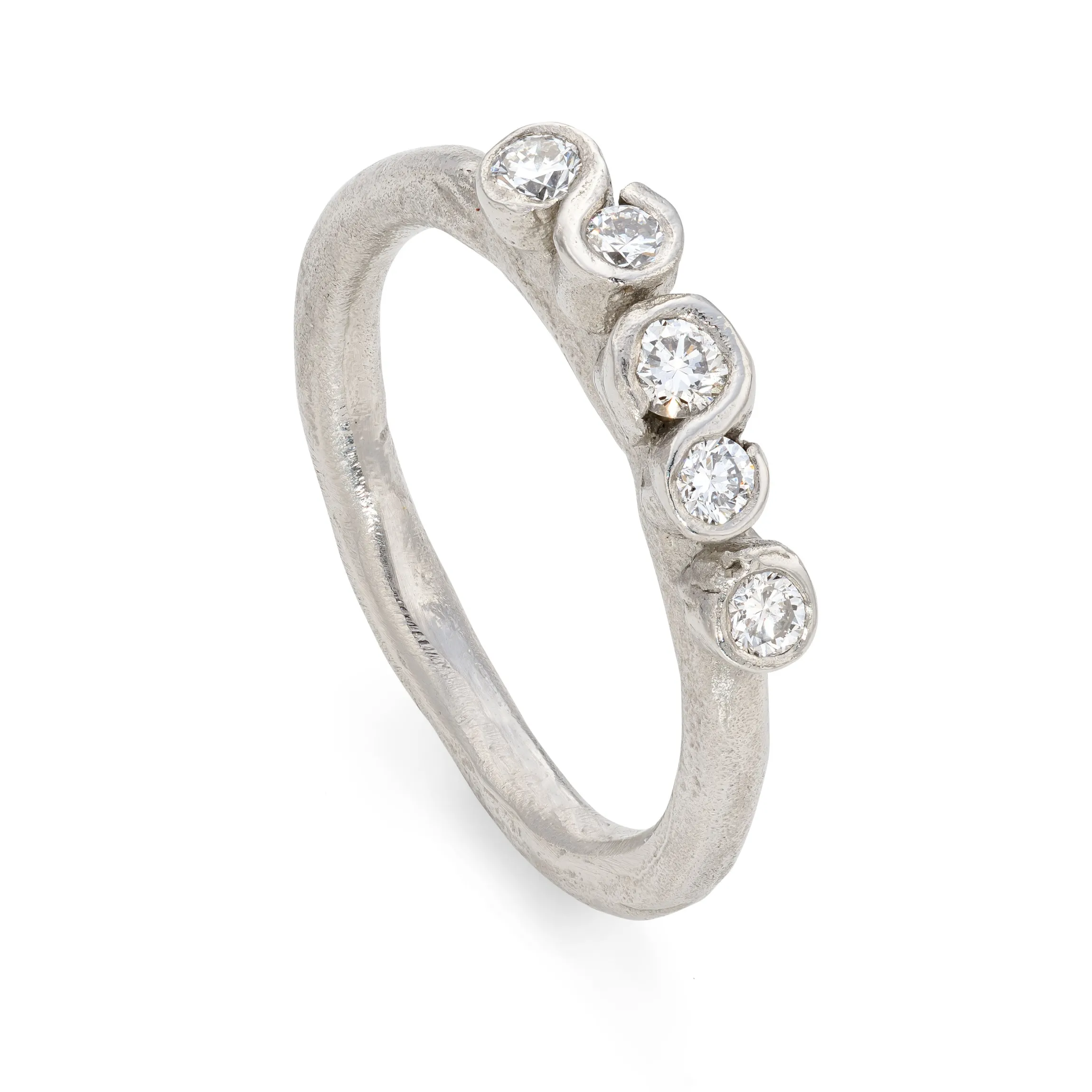 All White Porphyra Ring