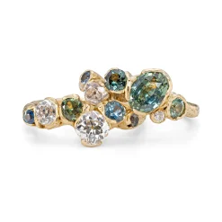 Bespoke Tidal Sapphire Ring Stack