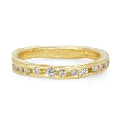 Bright White Channel Ring