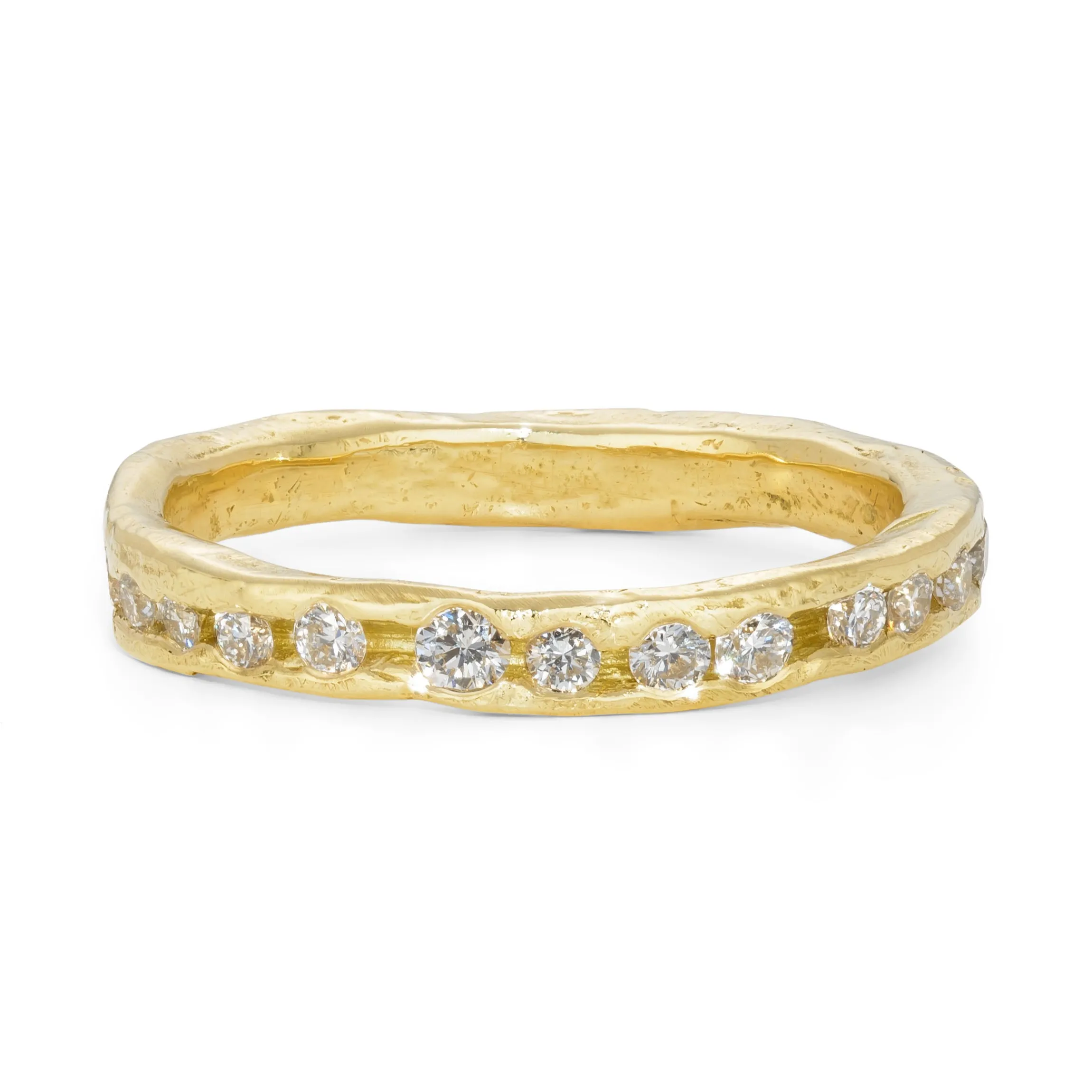 Bright White Channel Ring
