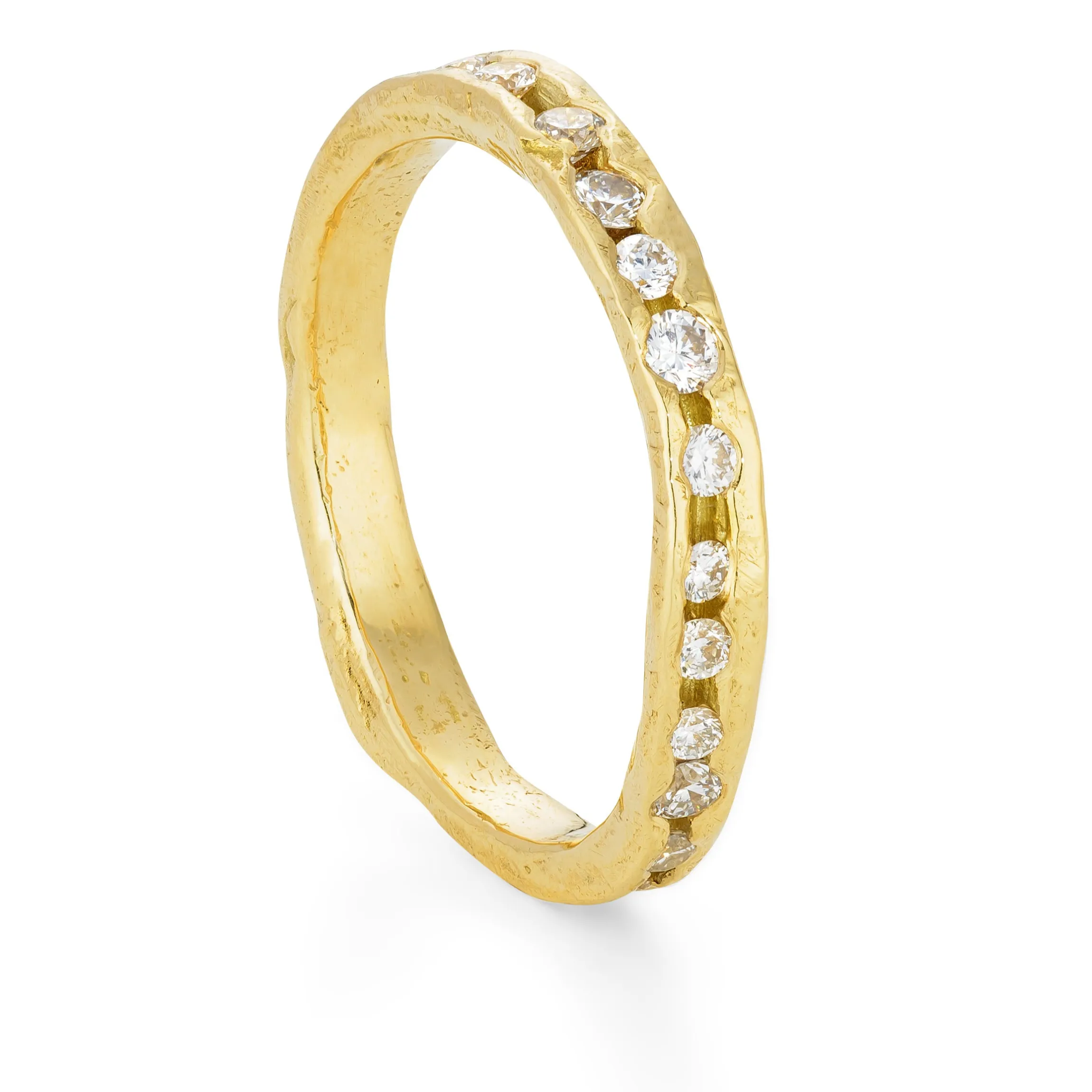 Bright White Channel Ring