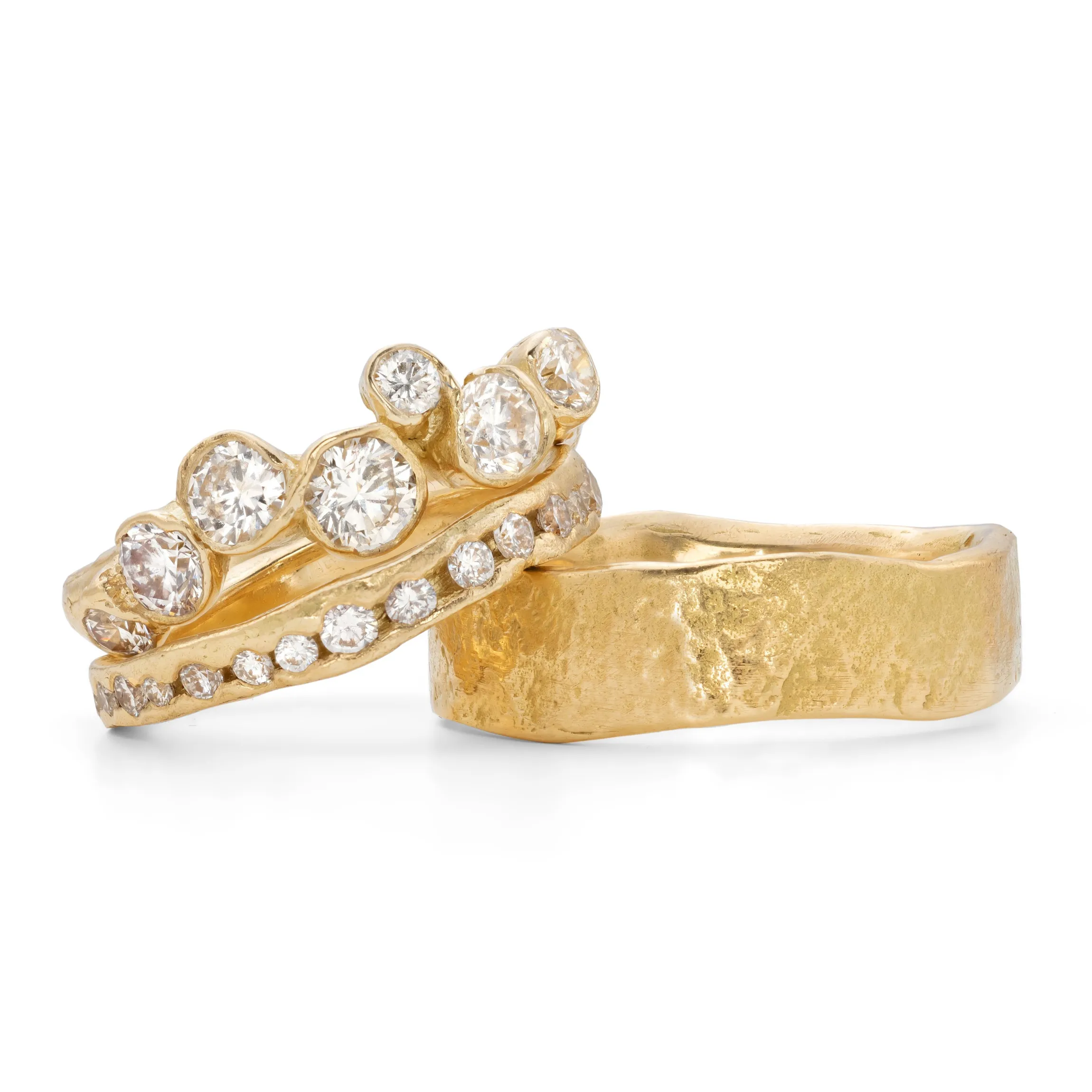 Bright White Channel Ring