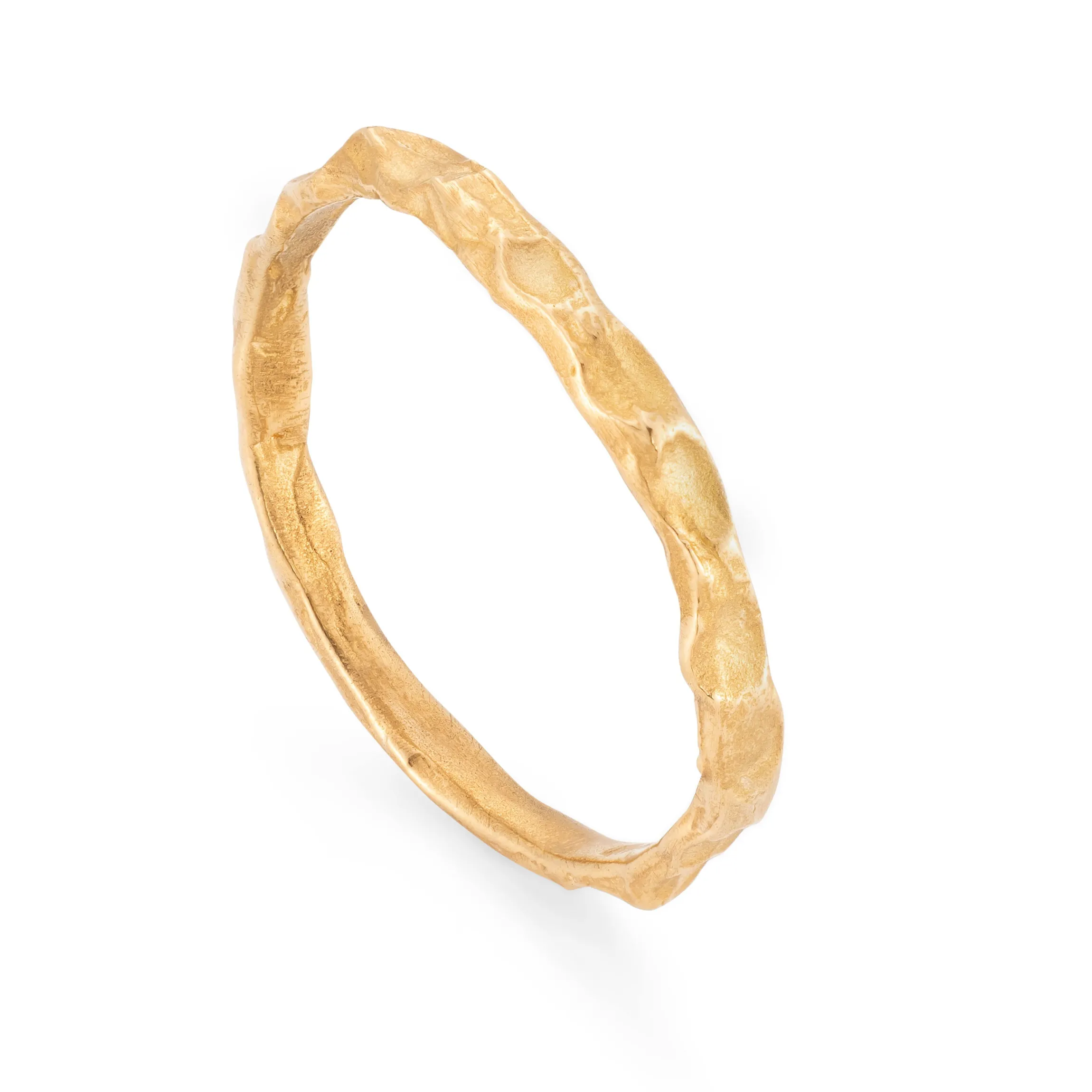 Cockle Skinny Ring 22ct Gold
