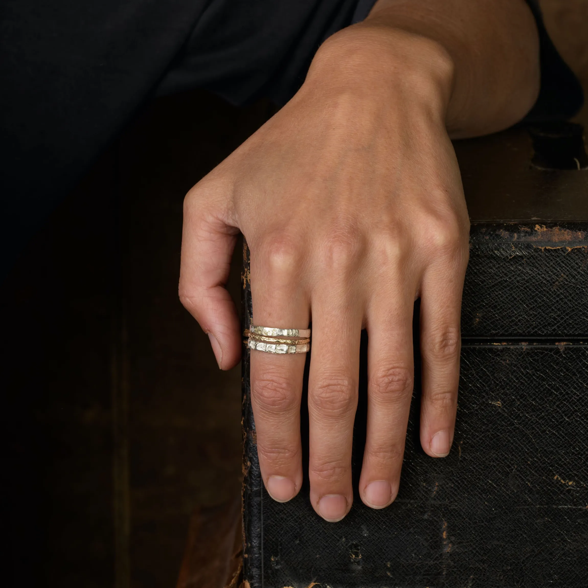 Cockle Strata Ring Stack