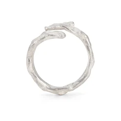 Cockle Wrap Silver Ring