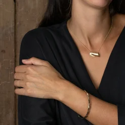 Craggy Bangle 9ct Gold