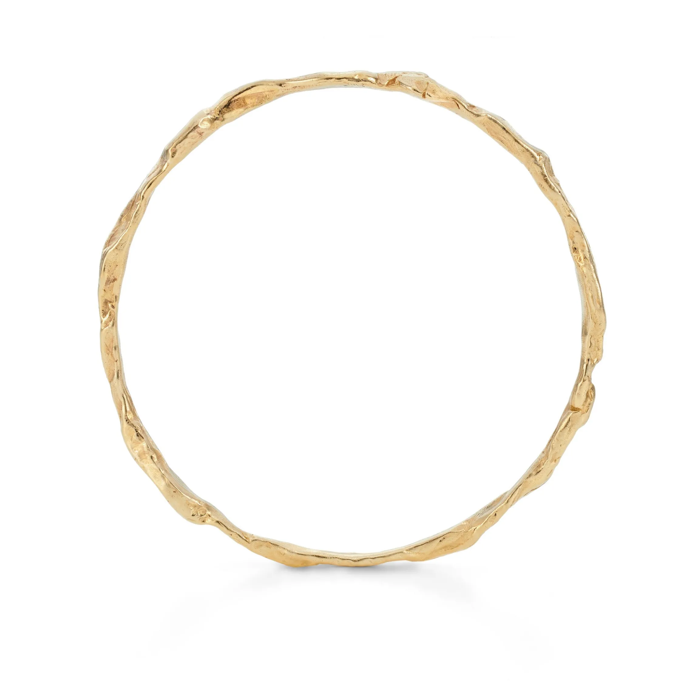 Craggy Bangle 9ct Gold