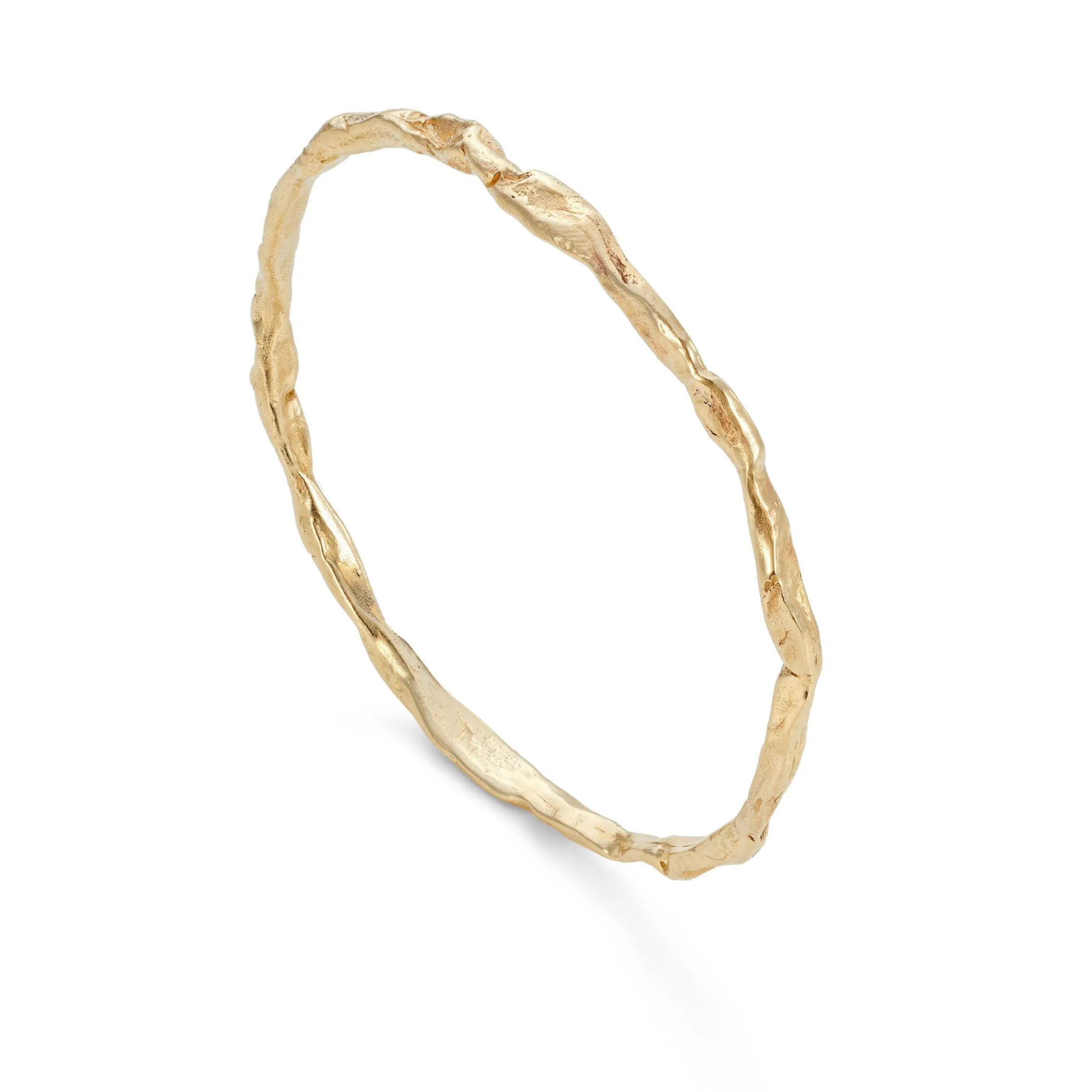 Craggy Bangle 9ct Gold