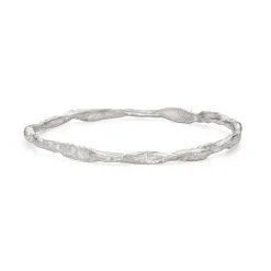 Craggy Silver Bangle