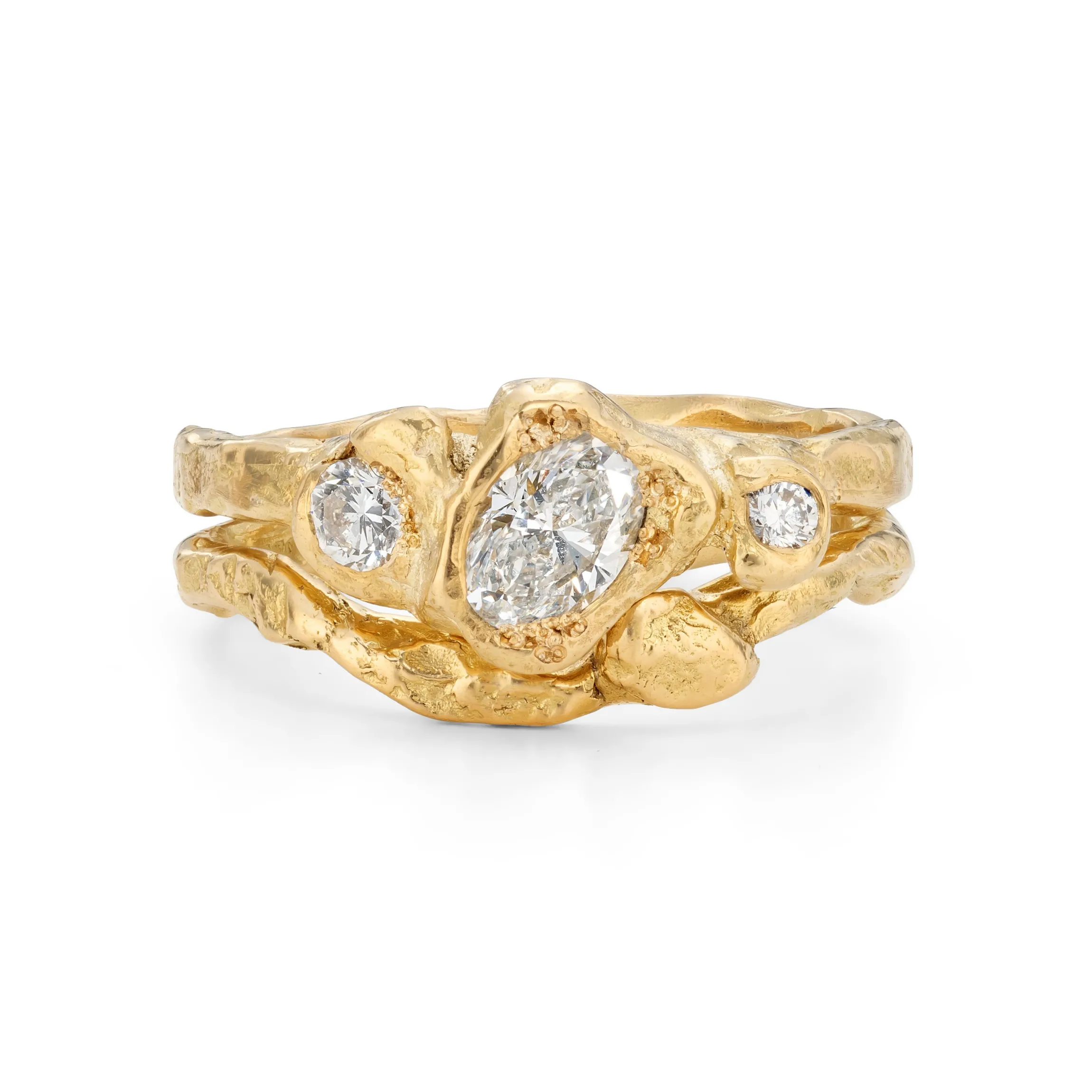 Crest White Adakite East Ring