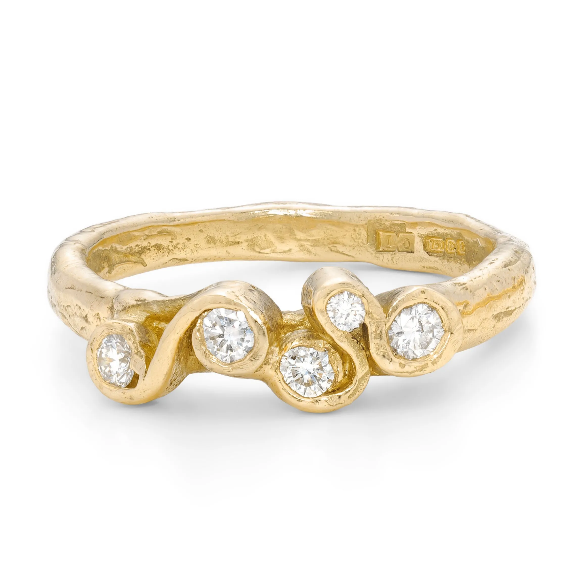 Crest White Corallina Ring