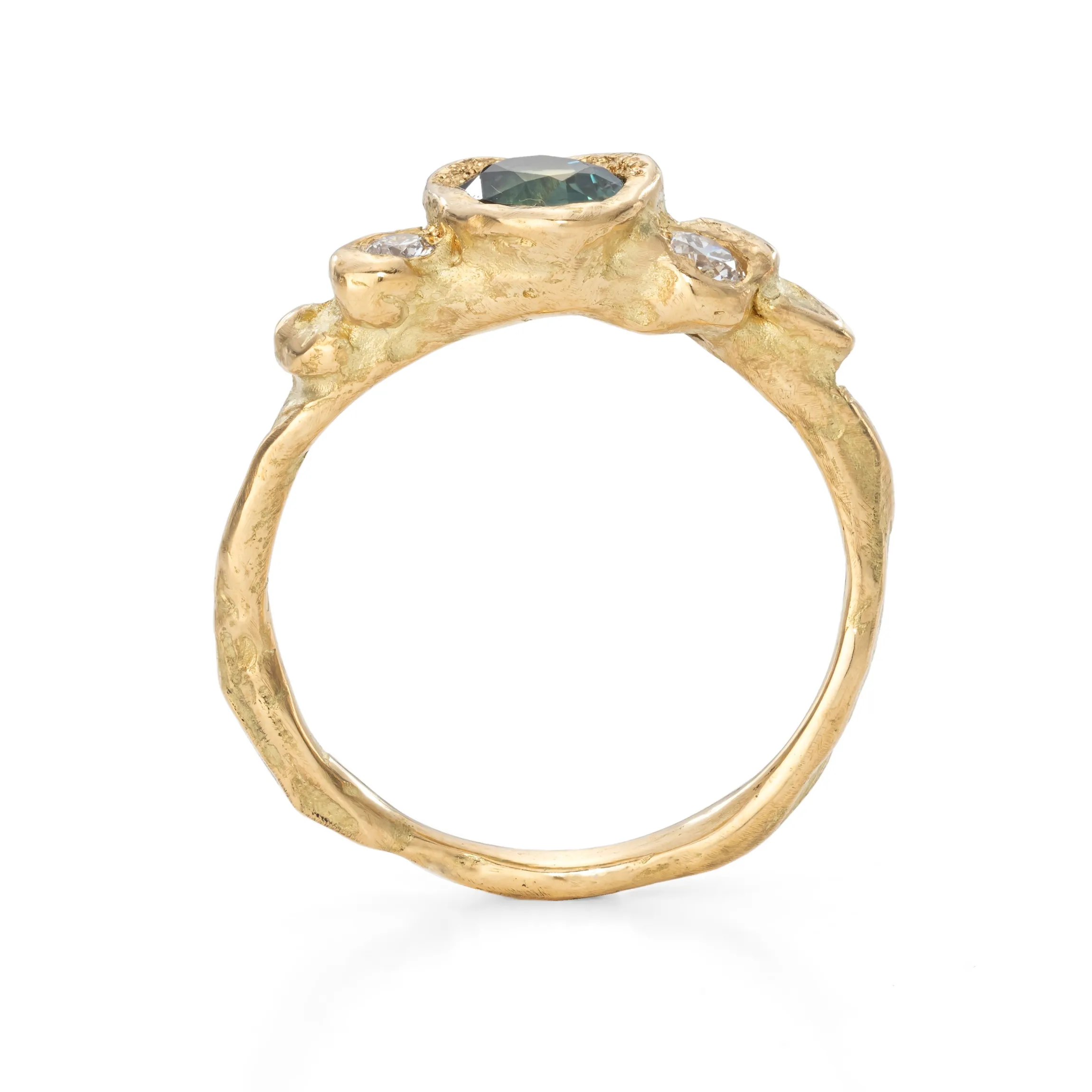 Crested Sapphire Adakite North Ring