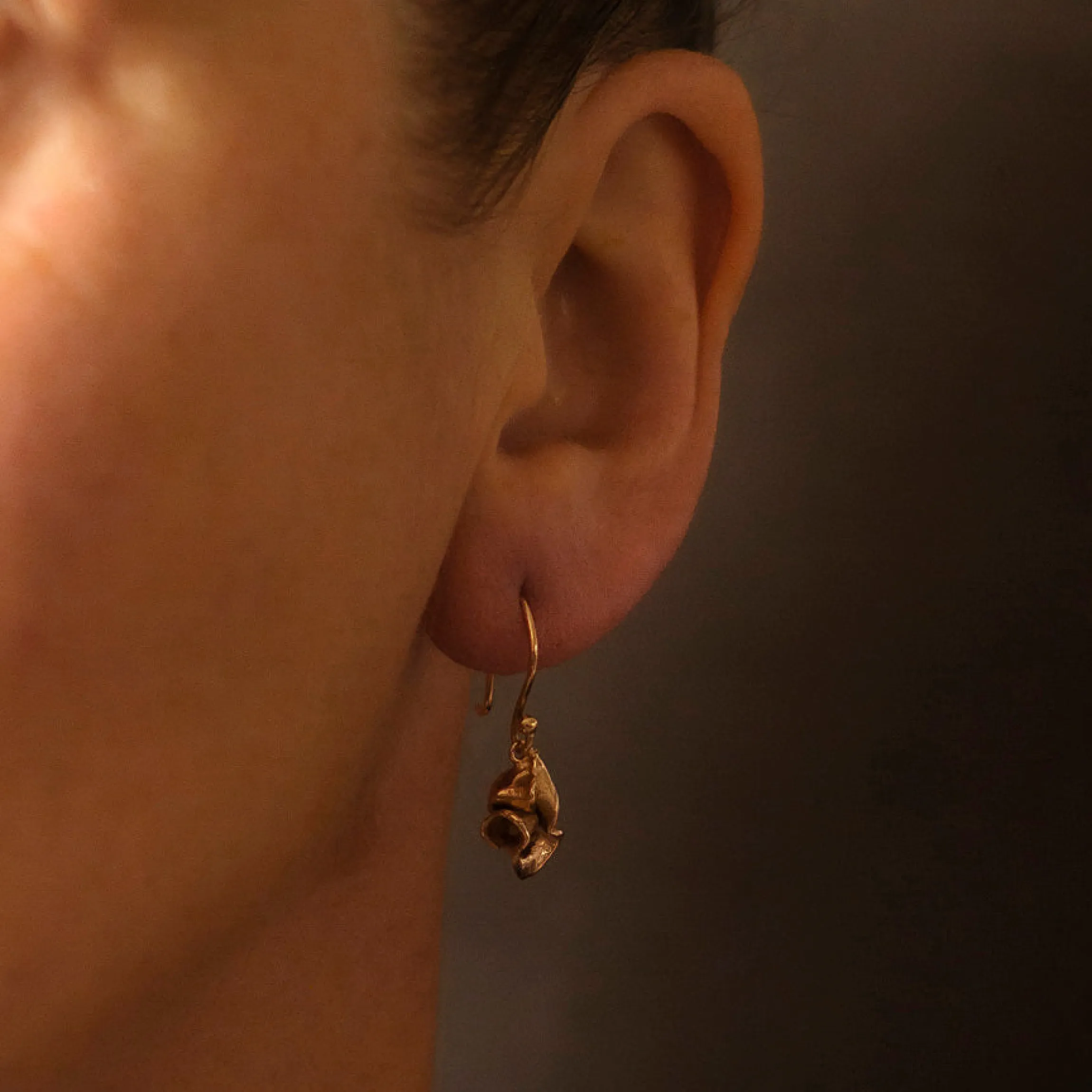 Furl Drops 9ct Rose Gold
