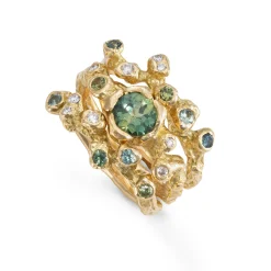 Green Ocean Dulse Ring Stack