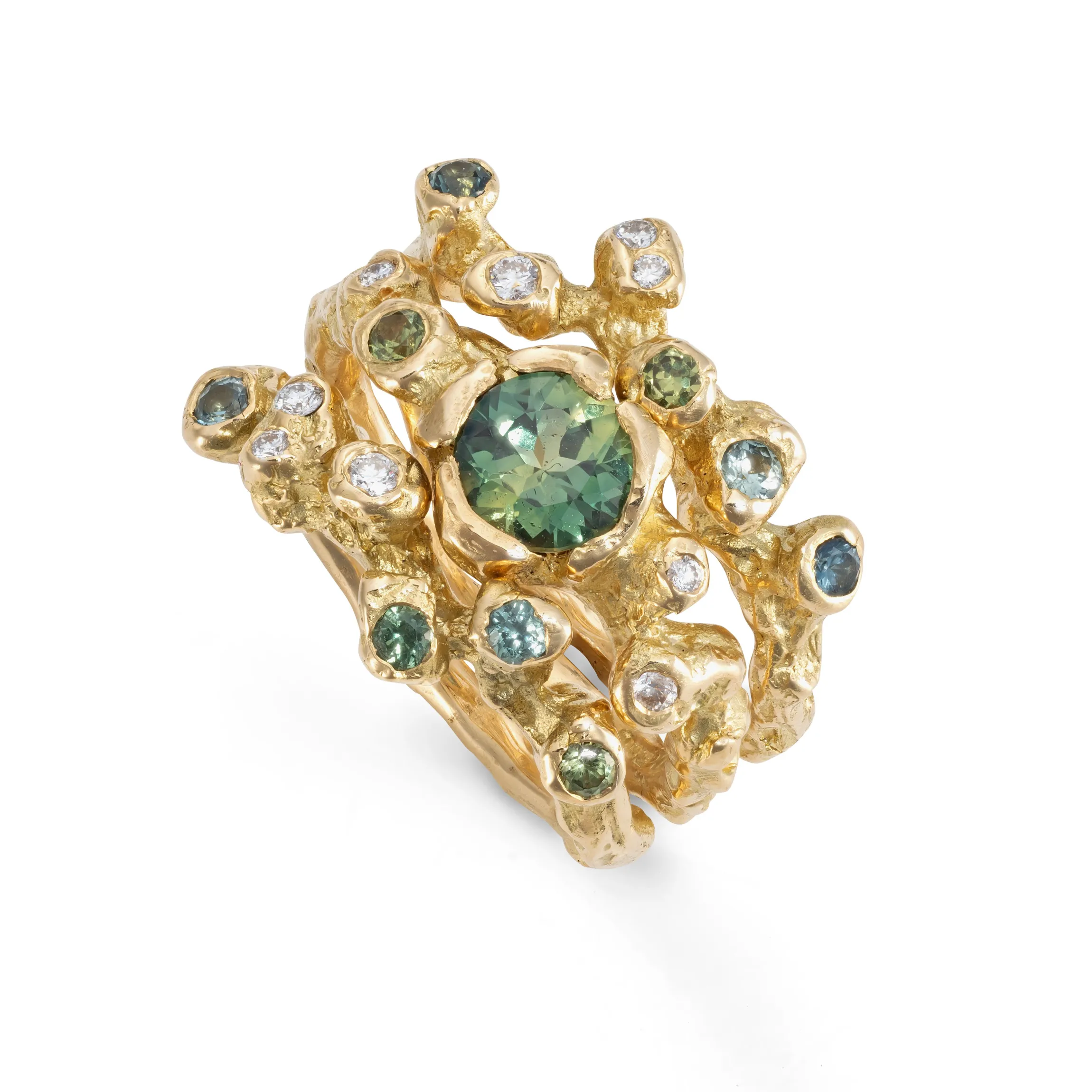 Green Ocean Dulse Ring Stack