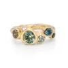 Green Sapphire Cornish Bay Ring