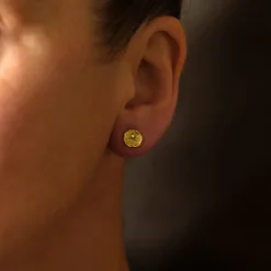 Ice Flake Studs 18ct Yellow