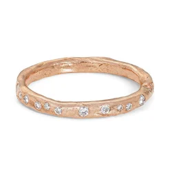 Ice Peppered Rock Ring