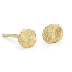 Nugget Studs 18ct Gold