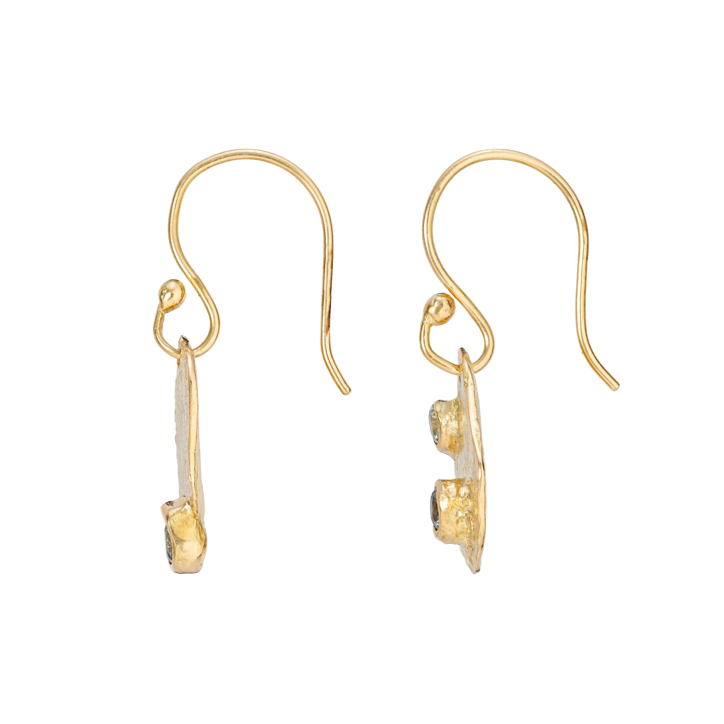 Ocean Pool Sapphire Drop Earrings
