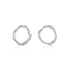 Pebble Circle Studs