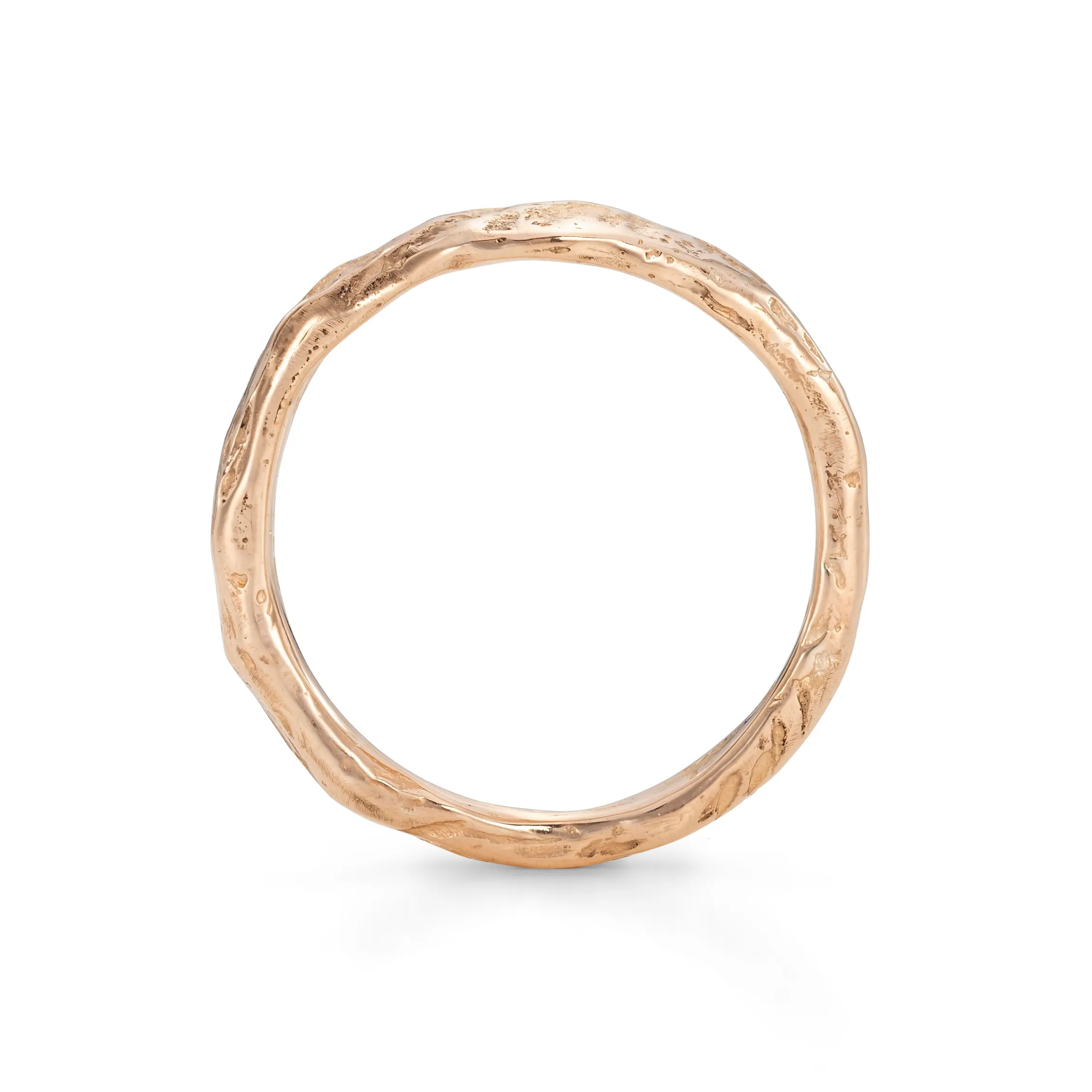 Plateau Wedding Band 18ct Rose Gold