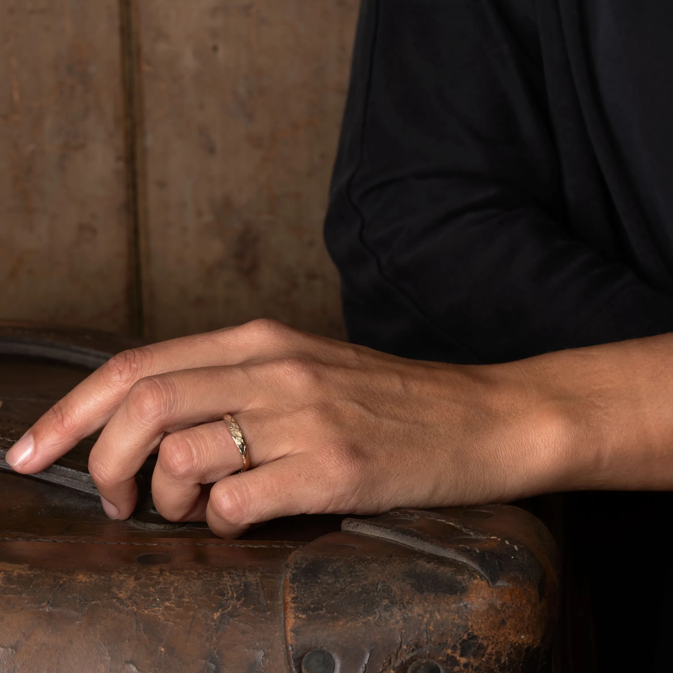 Plateau Wedding Band 18ct Rose Gold