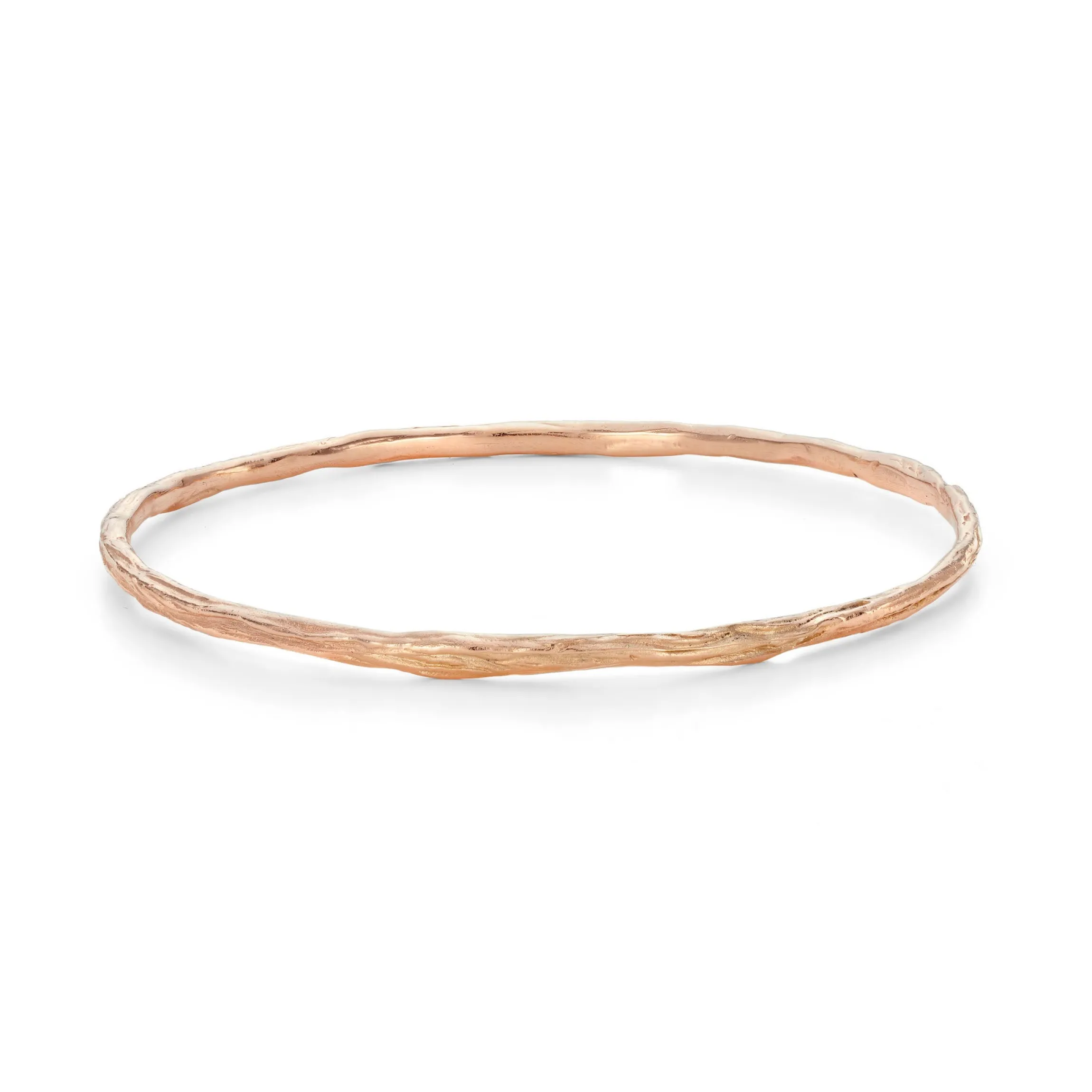 Ripple Bangle 9ct Rose Gold
