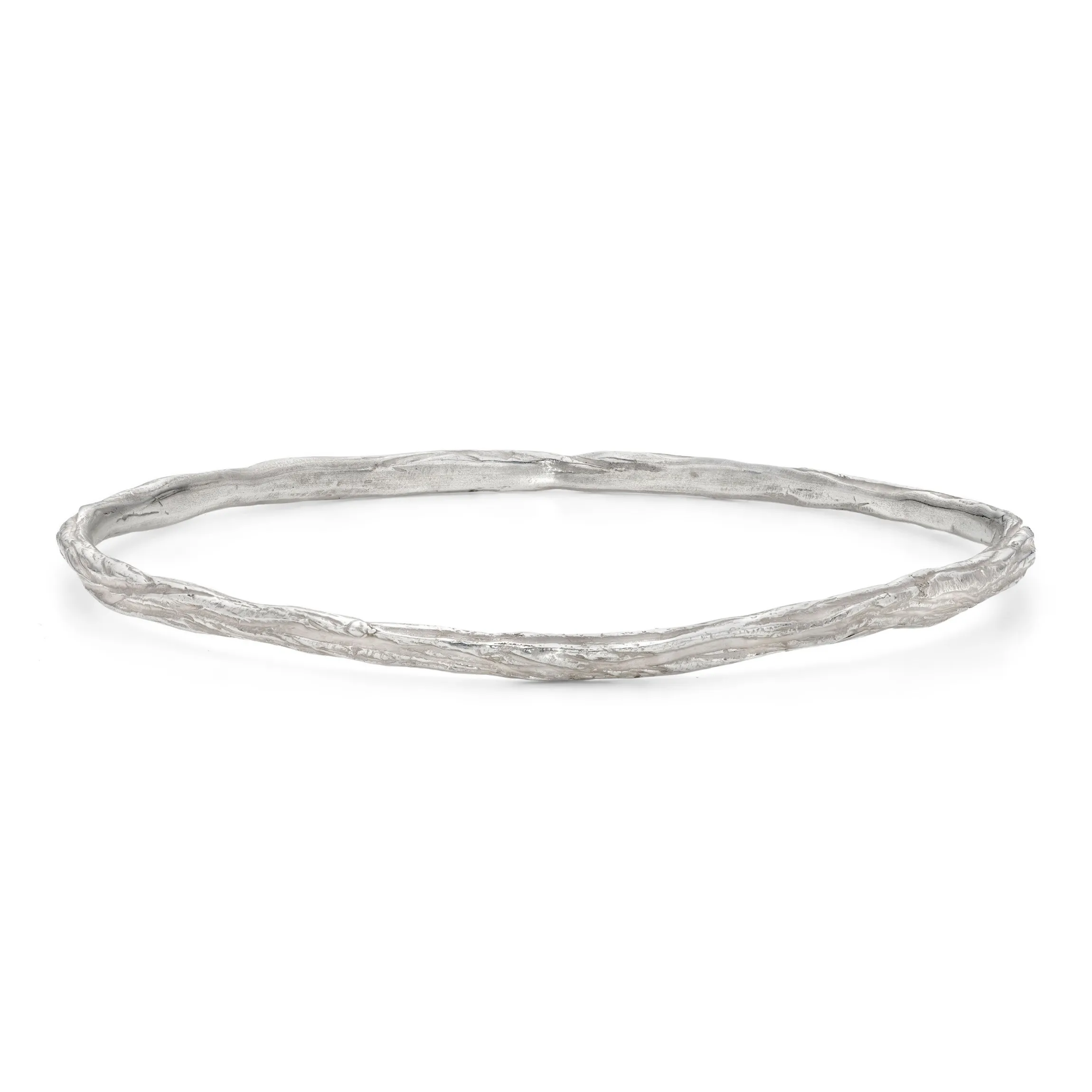 Ripple Fine Bangle Silver