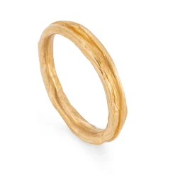 Ripple Fine Ring 22ct Gold