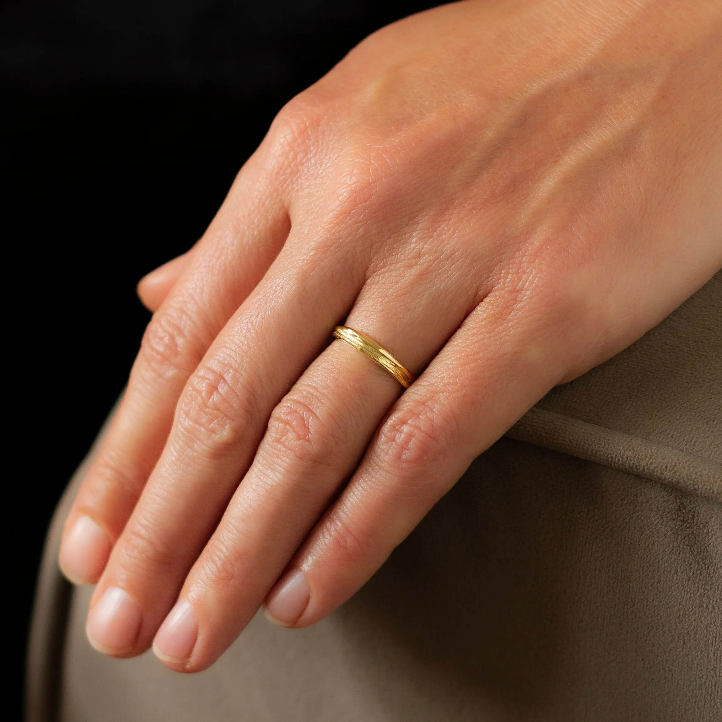 Ripple Fine Ring 18ct Rose Gold
