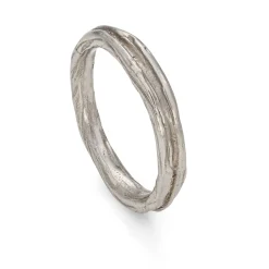 Ripple Fine Ring Platinum