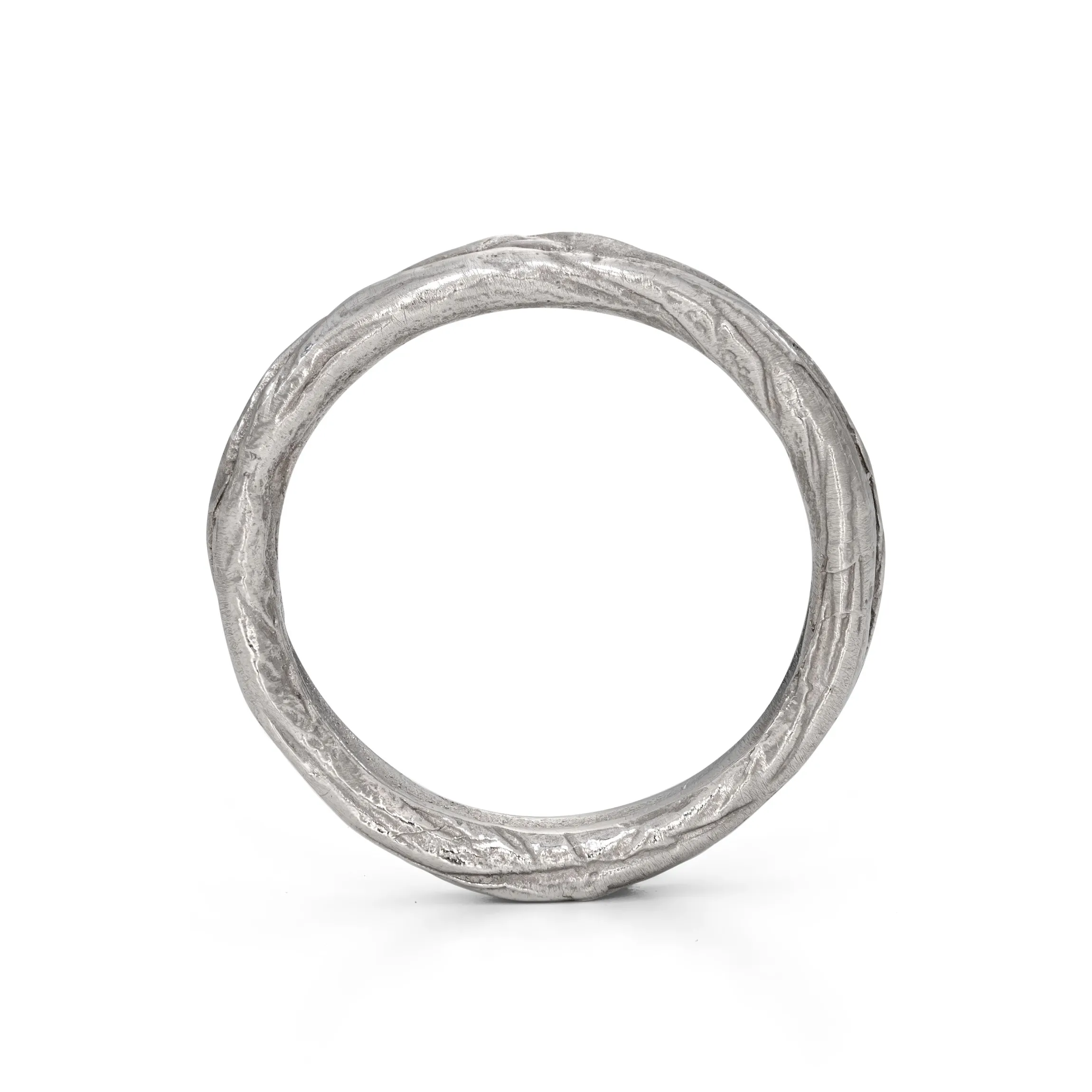 Ripple Fine Ring Platinum