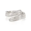 Ripple Wrap Ring Silver