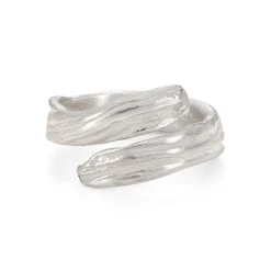 Ripple Wrap Ring Silver