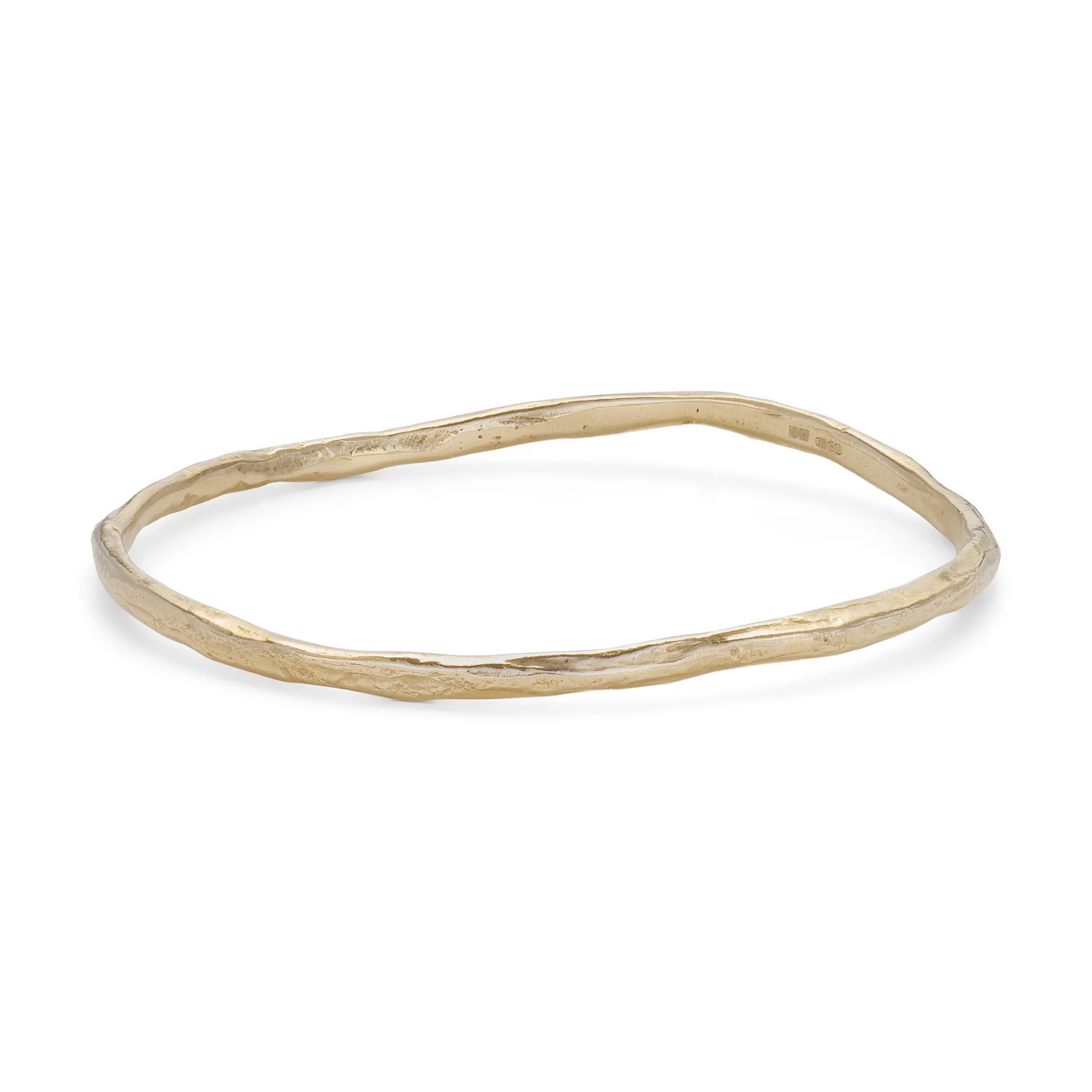 Rock Bangle 9ct Gold