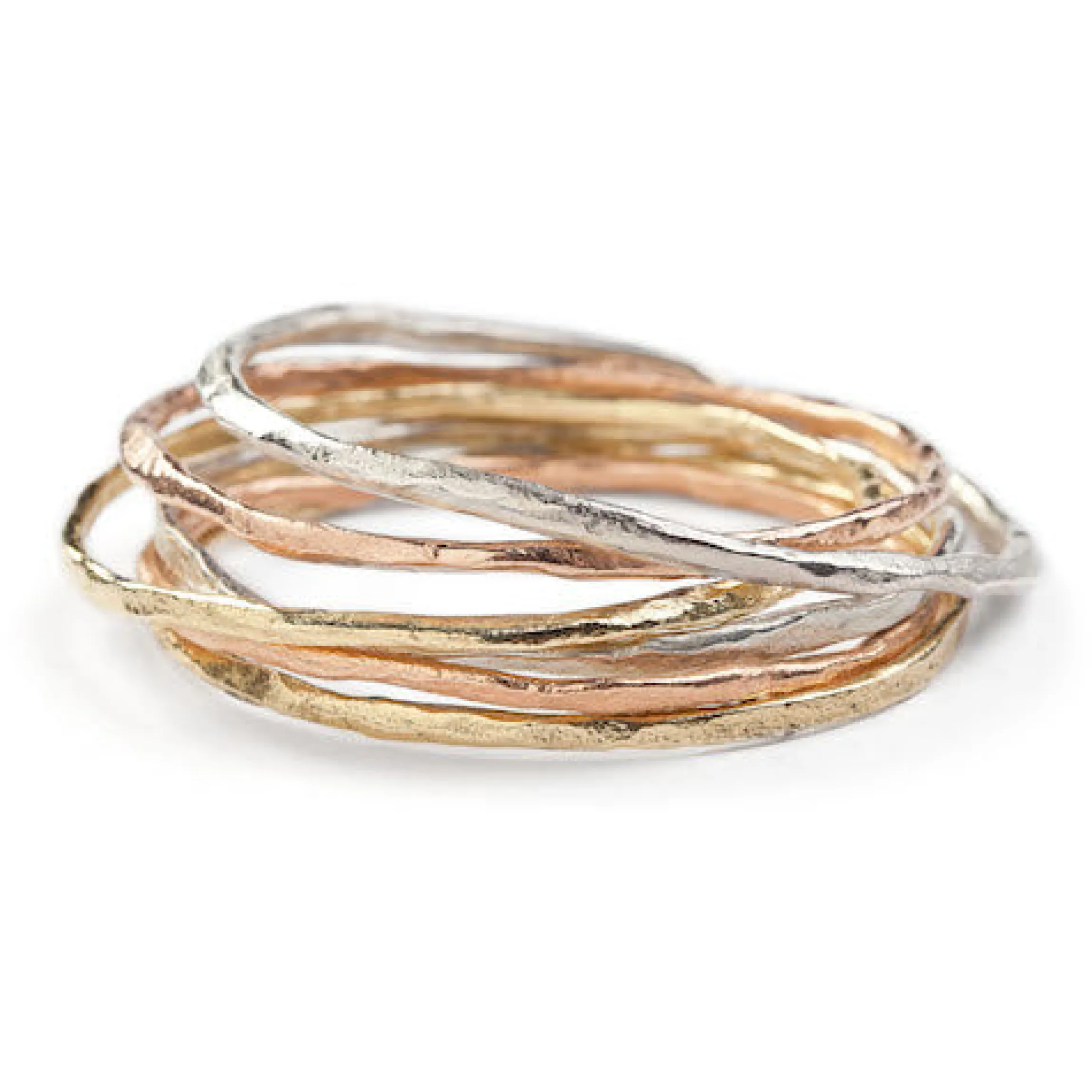 Rock Bangle 9ct Gold