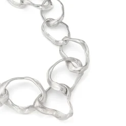 Rock Drawing Necklace Silver