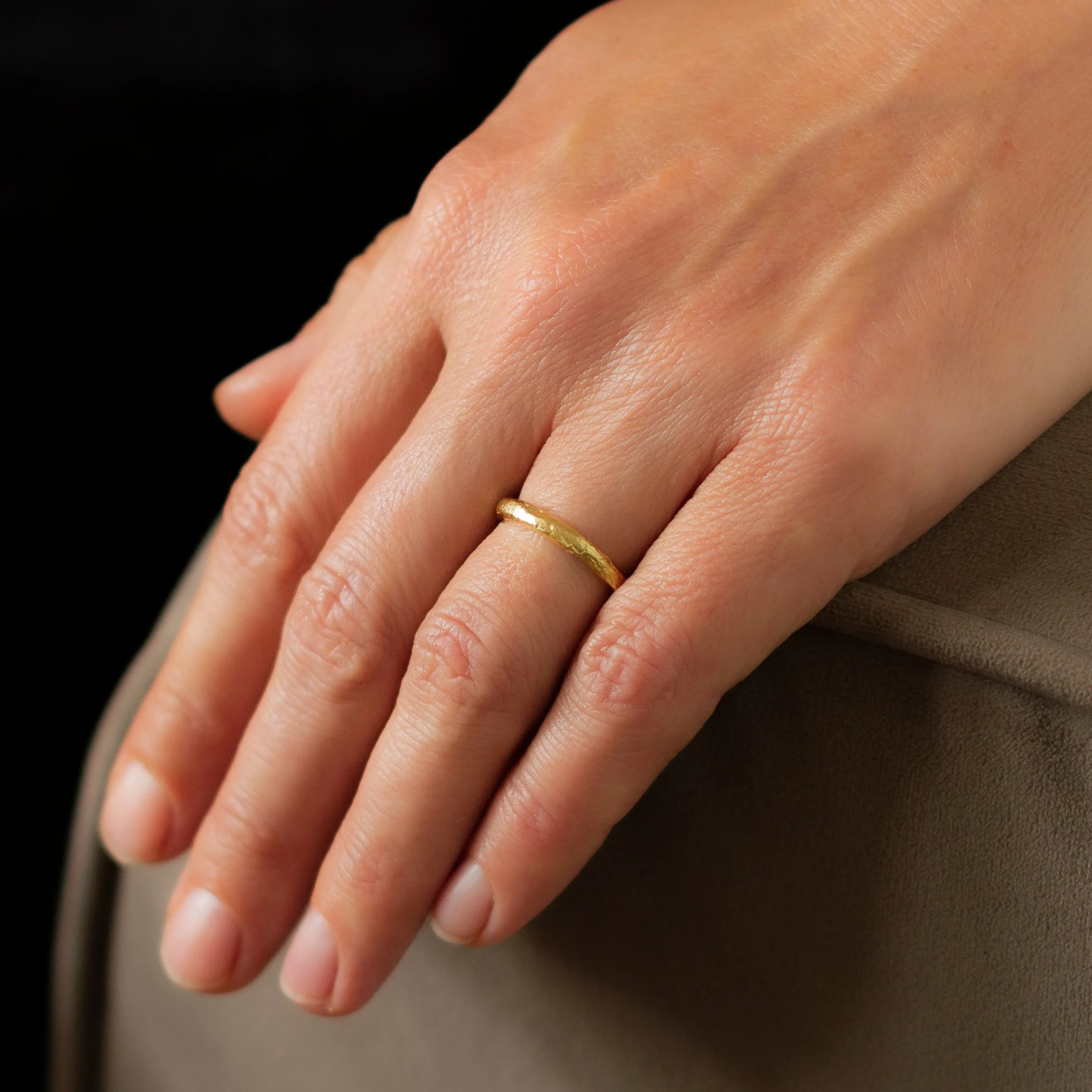 Rock Regular Ring 18ct Gold