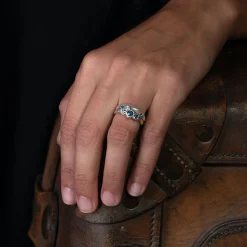 Rock Regular Ring Platinum