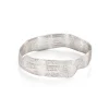 Rock Ribbon Bangle Silver