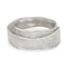 Rock Wrap Ring Silver