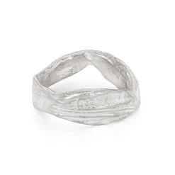 Rugged Ripple Ring Silver