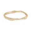 Rugged Rock Bangle 9ct Gold