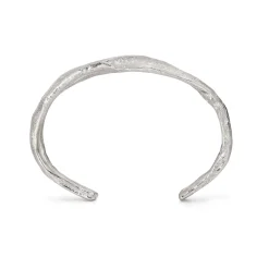 Rugged Rock Cuff Silver