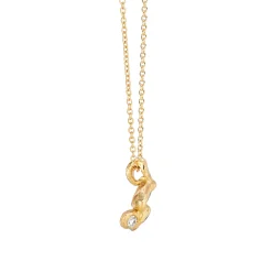 Sapphire and Diamond Carn Pendant