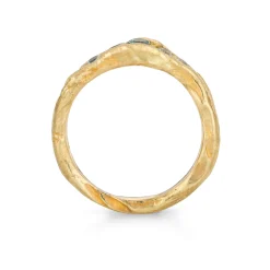 Sapphire Half Channel Ring